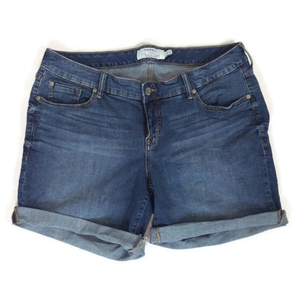 TORRID Denim Women's Blue Jean Shorts Size 16 - Picture 1 of 8